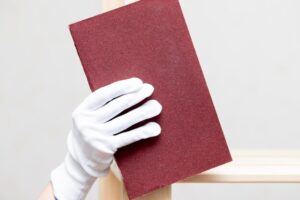 sandpaper to fix scratches from stainless steel